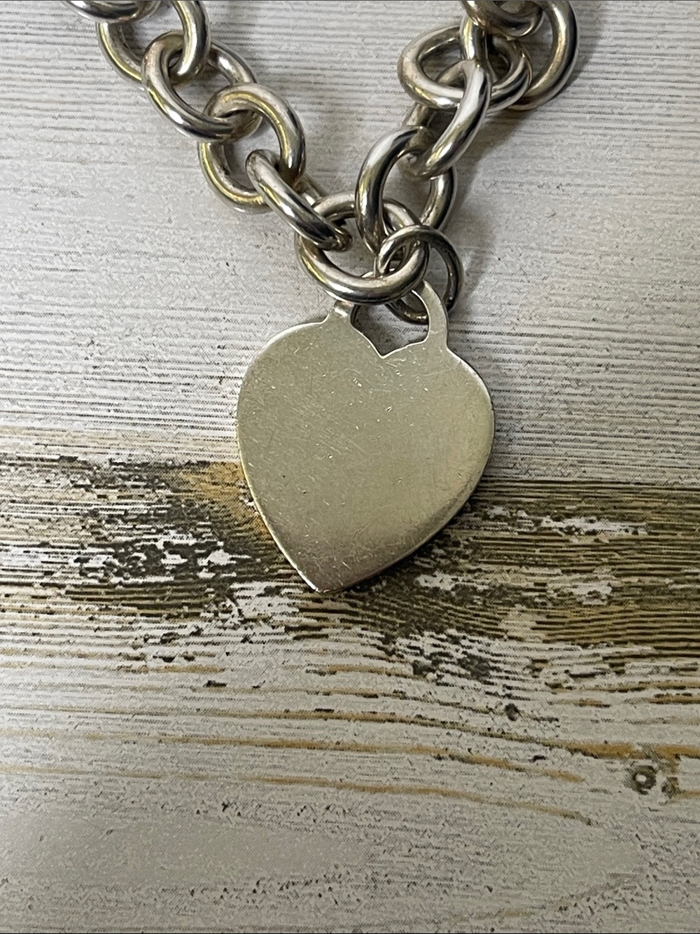 Tiffany & Co. Heart Tag Toggle Necklace 16” Sterling Silver 925 - Picture 2 of 6